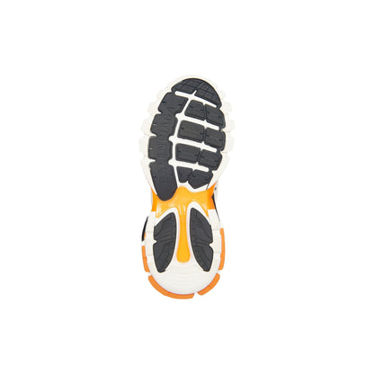 Sneaker Track blanche et orange