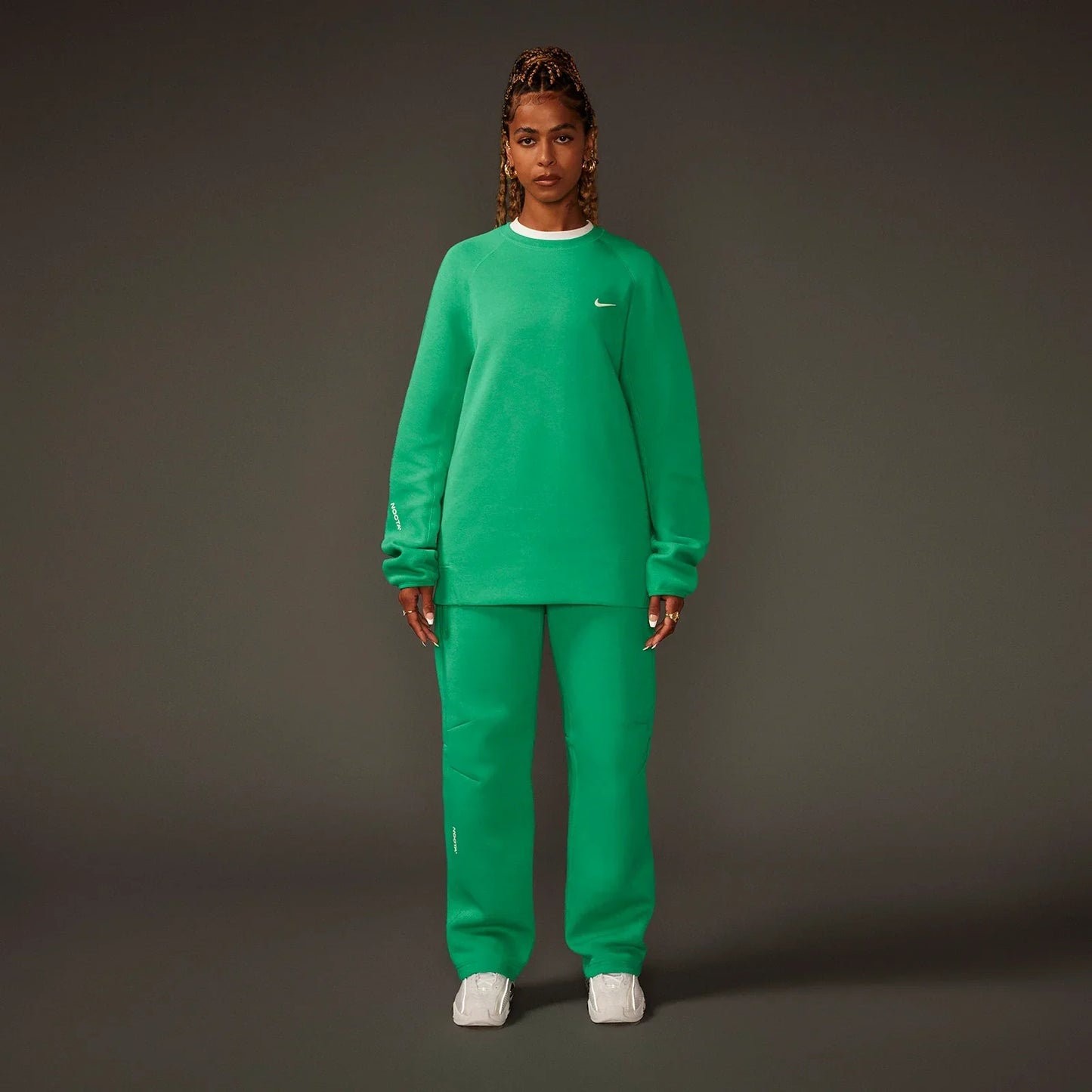 NOCTA TECH FLEECE CREW STATIUM GREEN