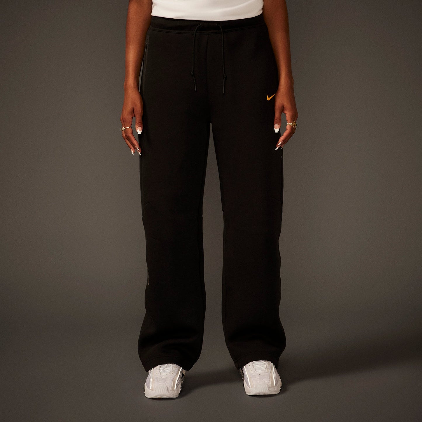 NOCTA TECH FLEECE OPEN HEM PANT black