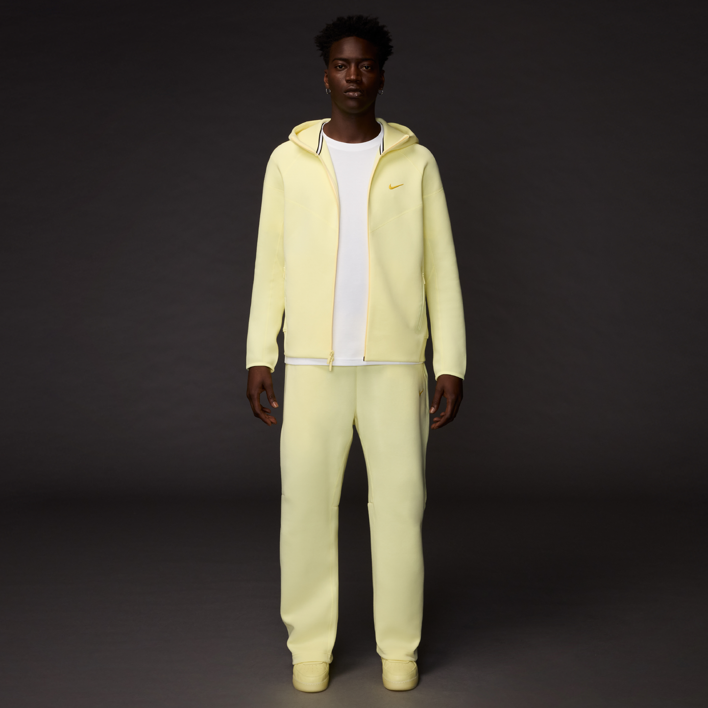 NOCTA TECH FLEECE FULL ZIP HOODIE citron tint