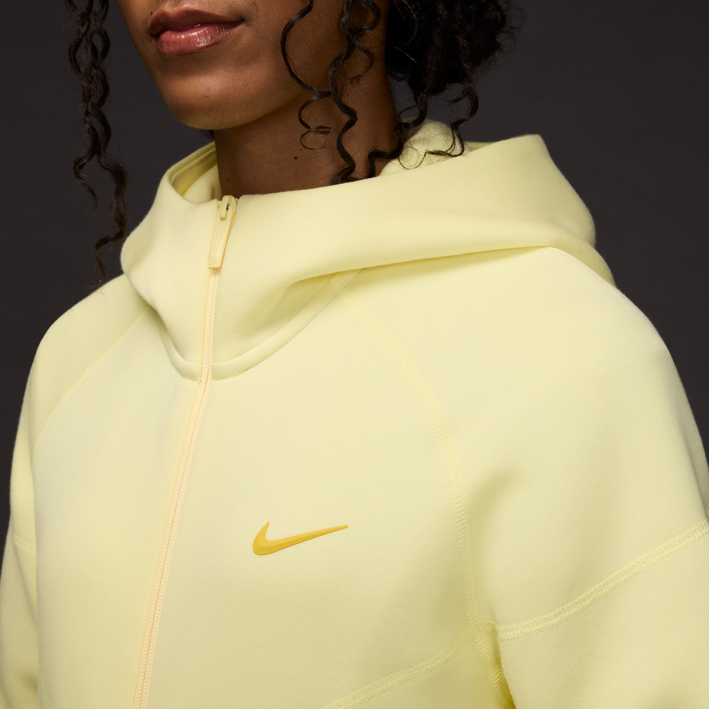 NOCTA TECH FLEECE FULL ZIP HOODIE citron tint