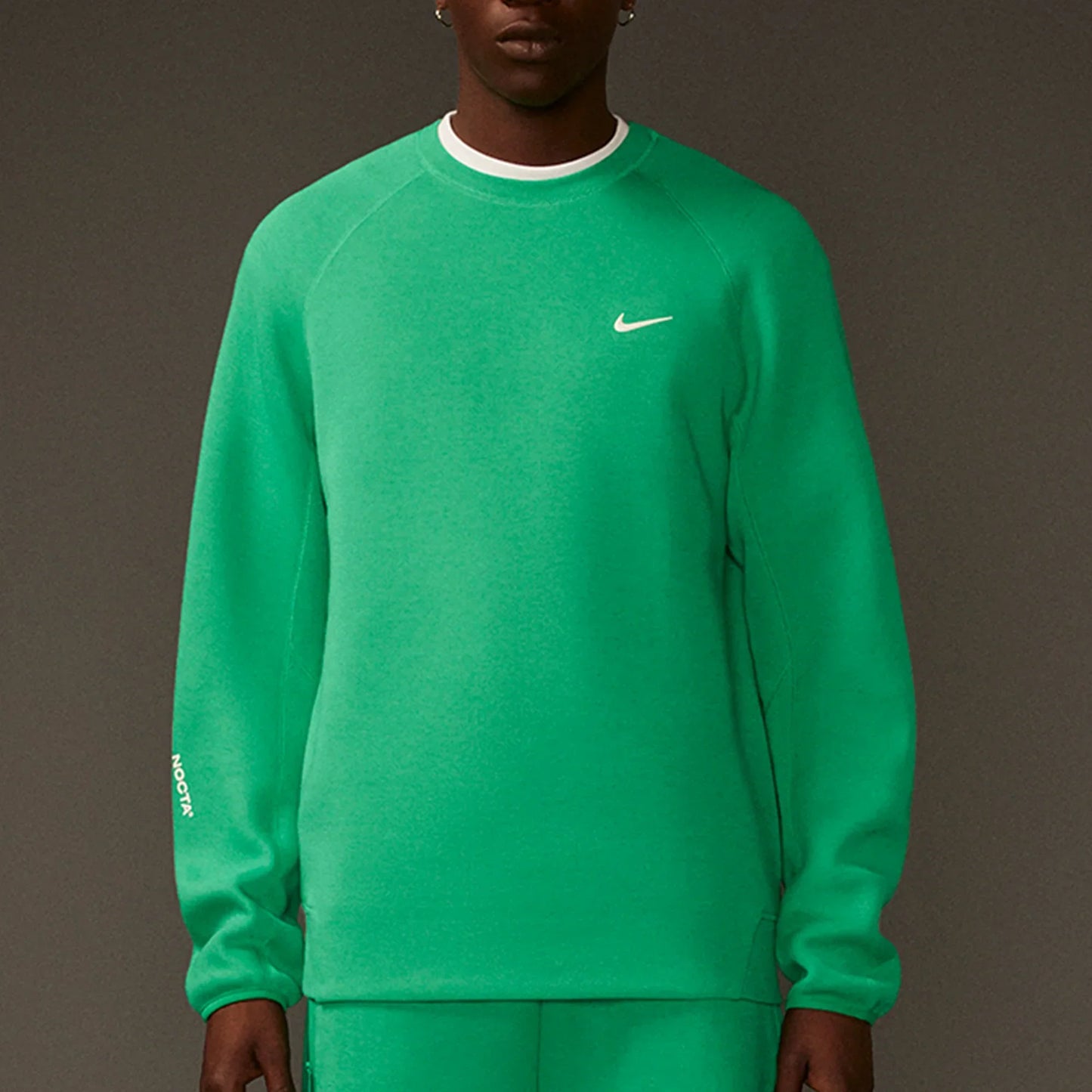 NOCTA TECH FLEECE CREW STATIUM GREEN